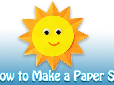 How to make a paper  sun | step by step | kids special