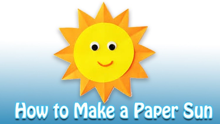 How to make a paper  sun | step by step | kids special
