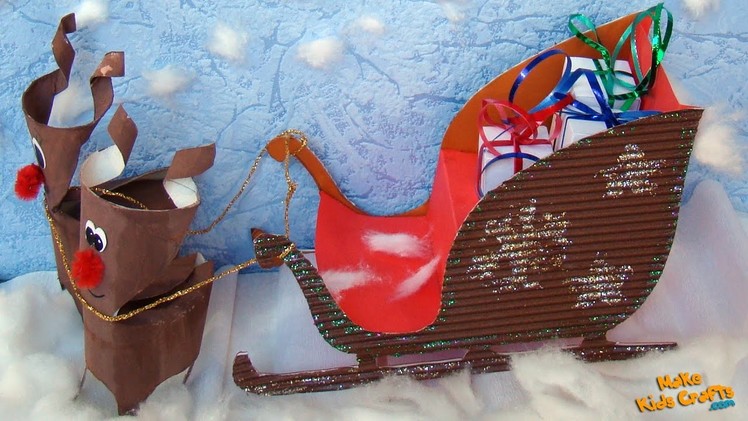 How to make a Santa Sleigh? Christmas decorations DIY