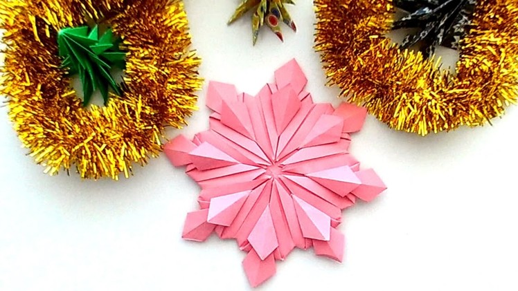How to make a Snowflake - Modular Origami - Paper Snowflake - Christmas