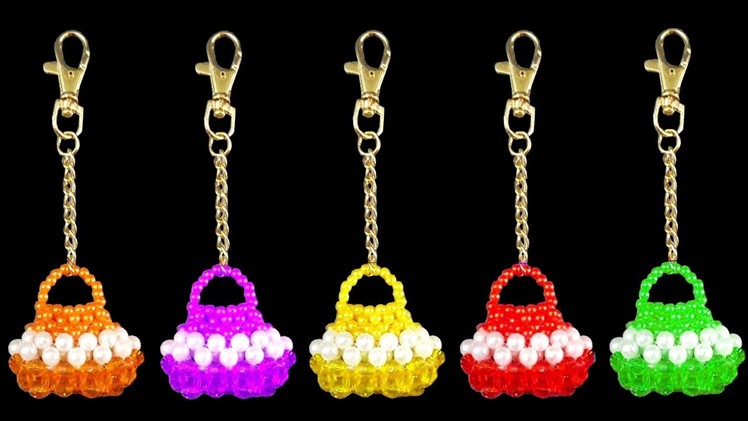 How To Make Crystal Beaded Keychain Simple And Easy At Home