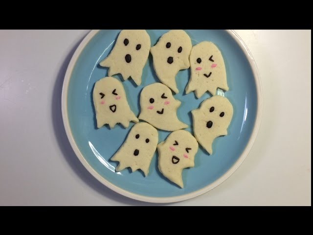 How To Make Cute Ghost Cookie | คุกกี้ผีน่ารักๆต้อนรับวันฮาโลวีน