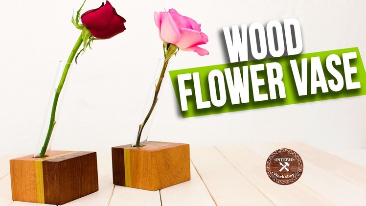 How to make Easy Wood Flower Vase |  Woodworking art projects | Interio Workshop