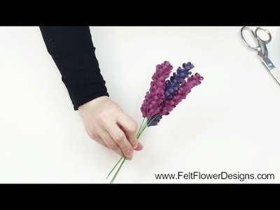 How To Make Fabric Flowers - Lavender Flowers