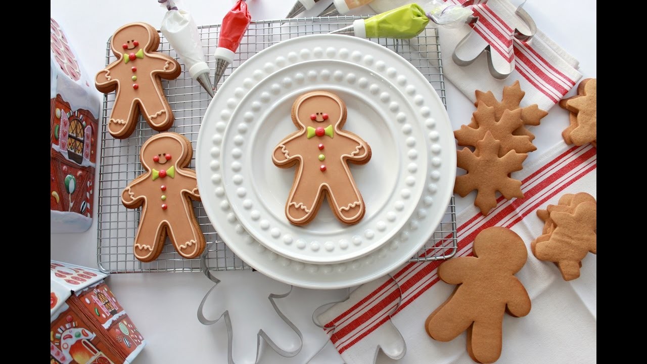 How to Make Gingerbread Dough and Decorate a Gingerbread Man Cookie