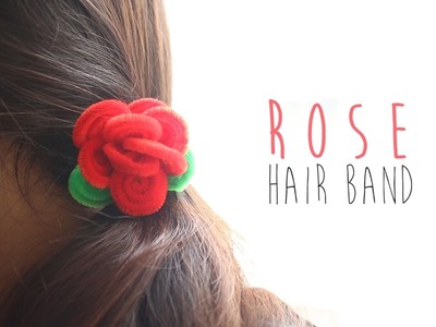 How to make Rose Hair Band