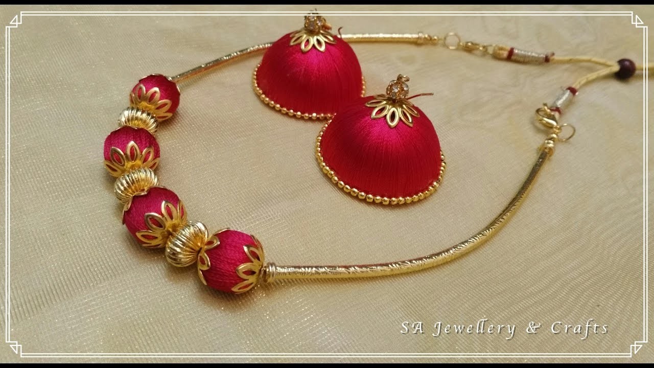 how to make necklace with thread