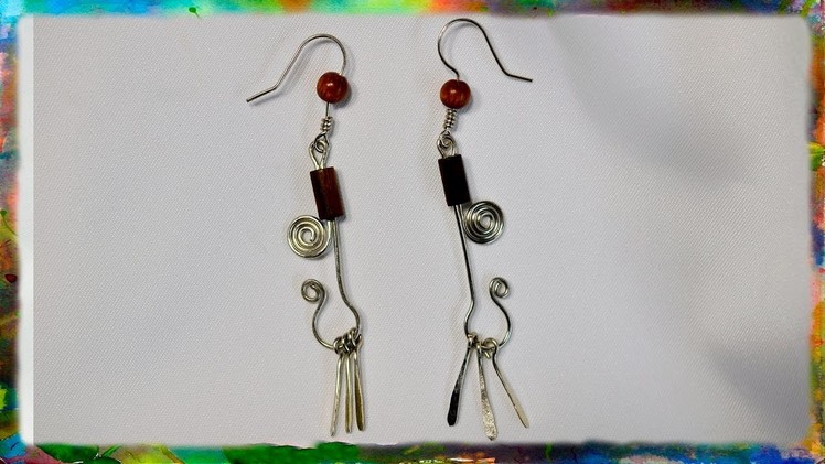 How to Make Simple Earrings with Dangling Flares