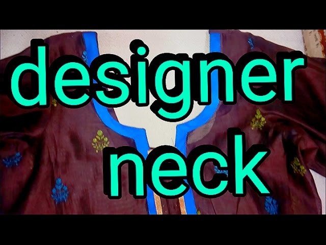 How to make suit neck design cutting& stitching in hindi