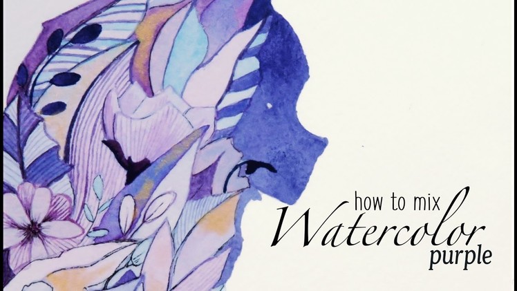 How to Mix Purple Watercolors