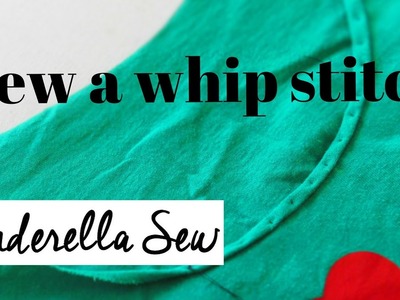 How to sew a whip stitch - Hand sew a whip stitch around a curved collar - Whipped stitches