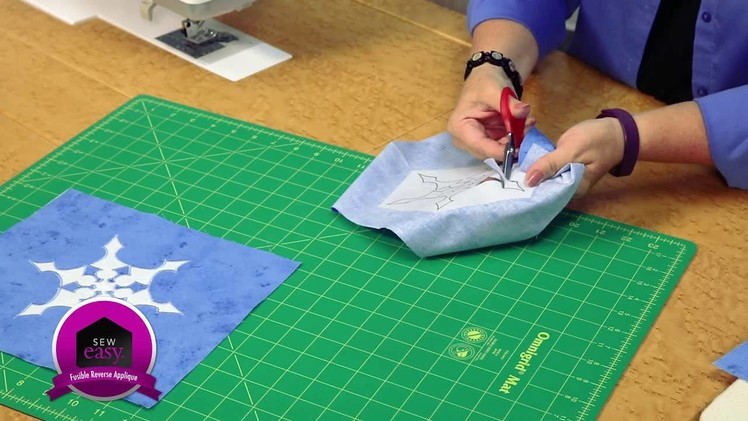 Sew Easy: Fusible Reverse Appliqué -- How to Appliqué on a Quilt