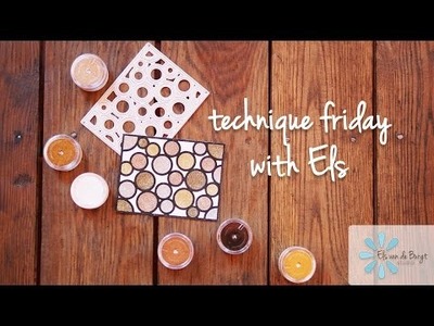 Technique Friday with Els - Sparkly Circle Background