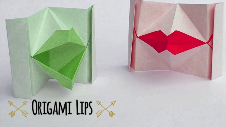 TUTORIAL - How to make an origami Kissing Lips
