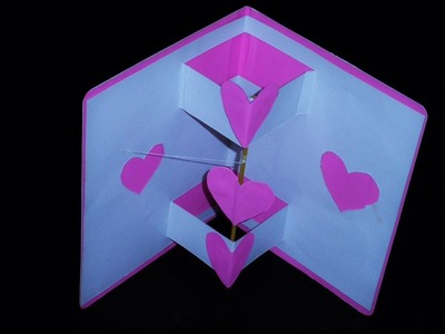 Twirling heart valentine's card - learn how to make a greeting card with a spinning heart