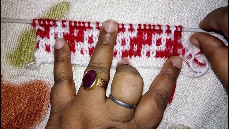 Two Color Knitting Pattern no.4 | Hindi