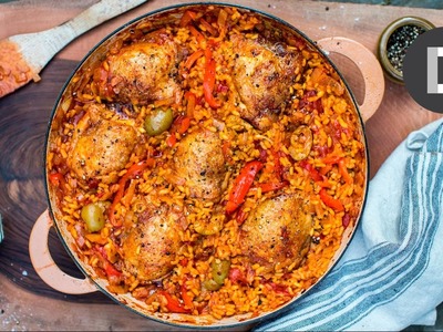 Arroz Con Pollo! How to make Best Chicken & Rice Recipe!