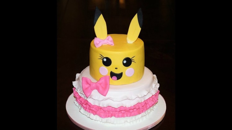 Cake decorating tutorials - how to make a Pokémon pikachu cake - Sugarella Sweets
