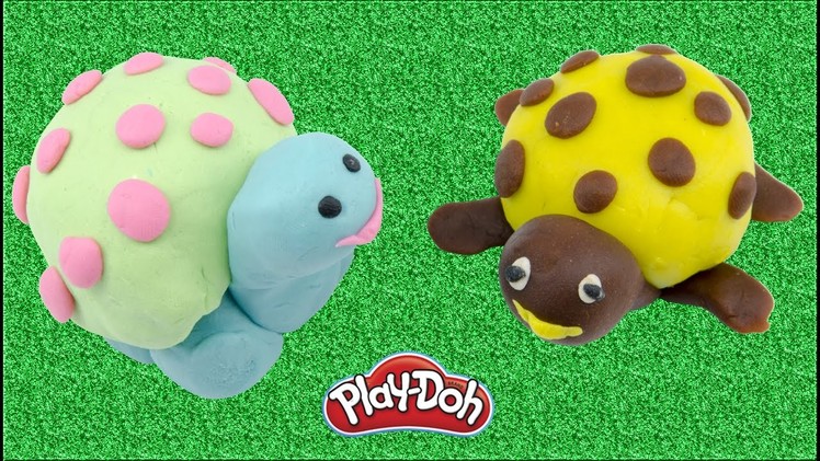 DIY How To Make Turtles For Kids With Play Doh Stop Motion Fun Children