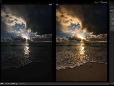 Episode 82 how to edit a beautiful 
beach sunrise photo in Lightroom
