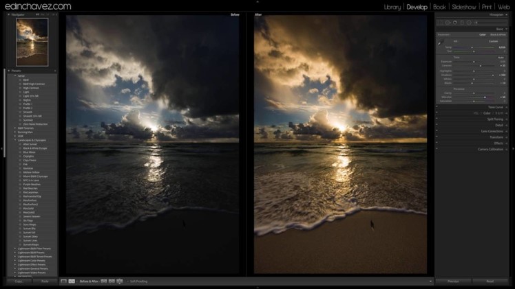 Episode 82 how to edit a beautiful 
beach sunrise photo in Lightroom