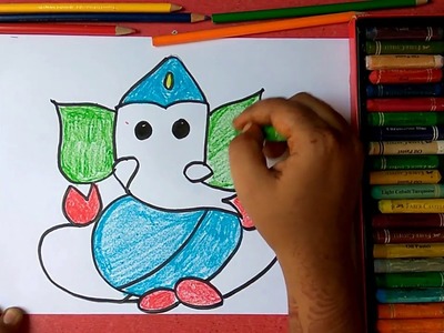 How to draw Lord Ganesha step by step very easily for kids
