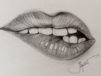 How to draw realistic Kylie Jenner Lips | Pencil Sketching | Joy Drawing Tutorials