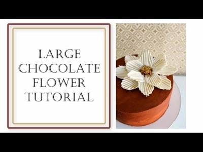 How to make a Chocolate Flower