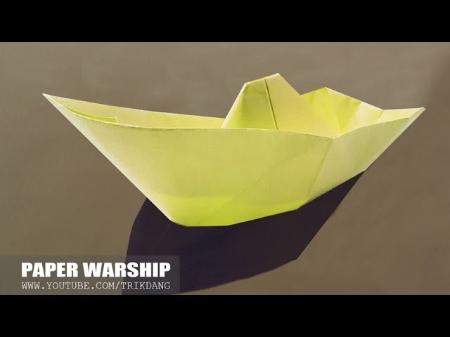 How to make a paper boat - origami boat | Warship