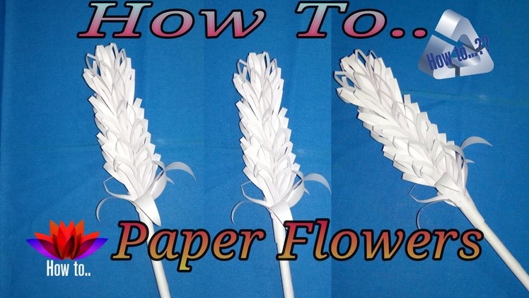 How to make a paper flowers | step by step | simple paper cutting | tutorial