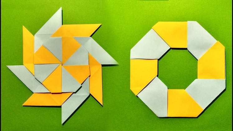 How To Make A Transforming 8 Pointed Origami Ninja Star