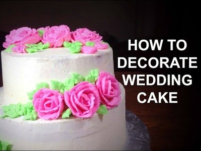 How To Make A Wedding Cake Part 2- Wedding Cake Decorating Video Tutorial by (HUMA IN THE KITCHEN)
