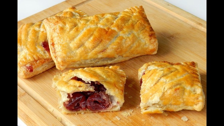 How To Make Cherry Puff Pastry Easy Recipe Video