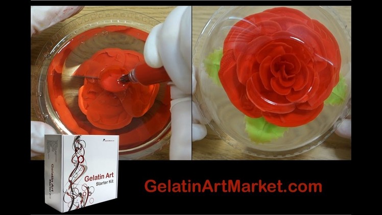 How to make Gelatin Art flowers - Gelatin Art Starter Kit #1 by Gelatin Art Market