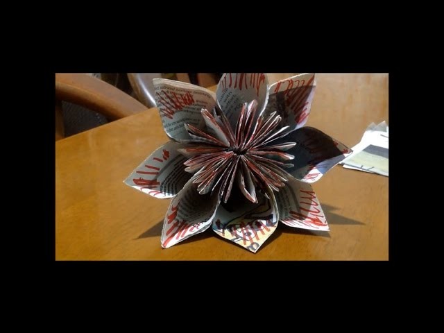 How to make Newspaper Origami  video