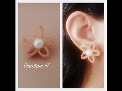How to Make Quilling Stud Earrings.Design 11.Tutorial