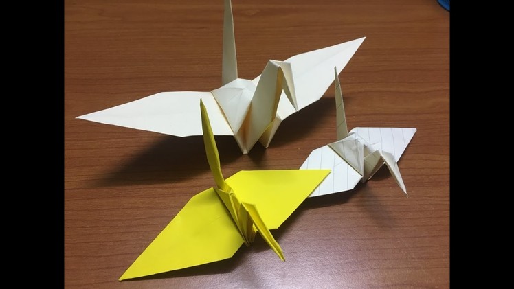 How to make Traditional Origami Crane - Origami Tutorial Video