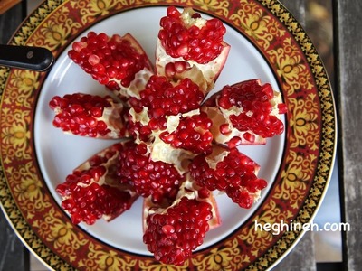 How to Peel and Cut a Pomegranate - Heghineh Cooking Show