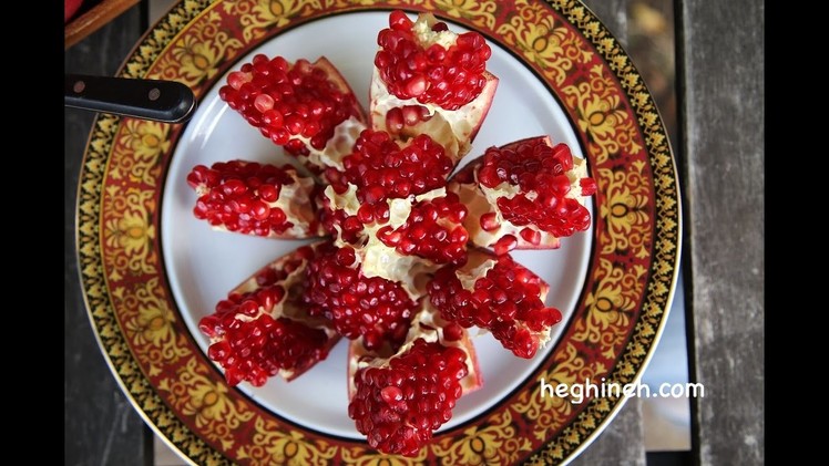 How to Peel and Cut a Pomegranate - Heghineh Cooking Show