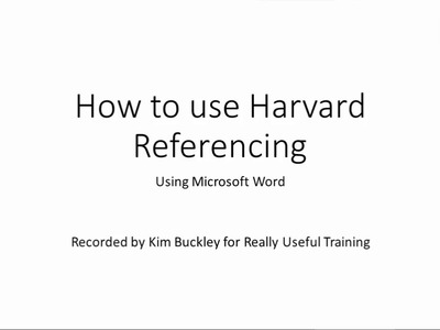 How To Use Harvard Referencing in Your College Report