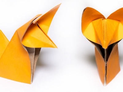 Origami Fox. How to make a cute Fox