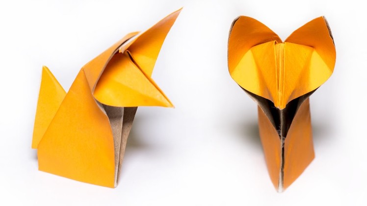 Origami Fox. How to make a cute Fox