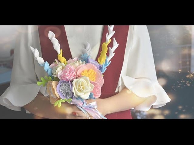 Pandahall Original DIY   How to Make a Colorful Felt and Ribbon Wedding Bridal Flower Bouquet