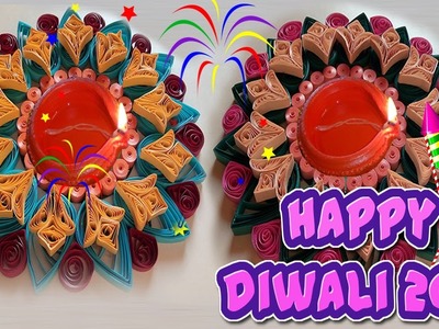 Paper Quilling Easy Rangoli designs For Diwali Home Decorating Ideas: How to Decorate Pramida Deepam