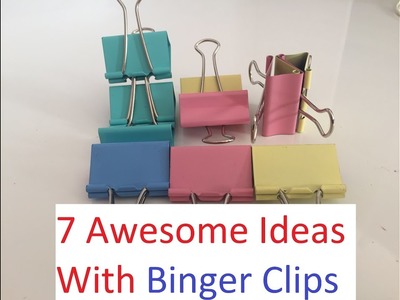 7 Awesome Ideas With Binder Clips - DIY Life Hacks