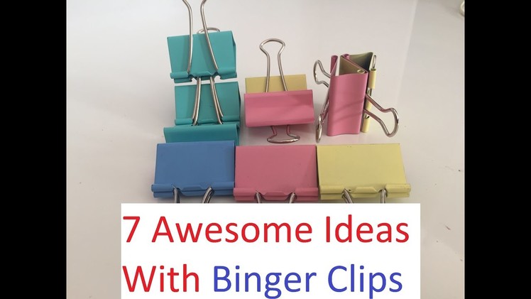 7 Awesome Ideas With Binder Clips - DIY Life Hacks