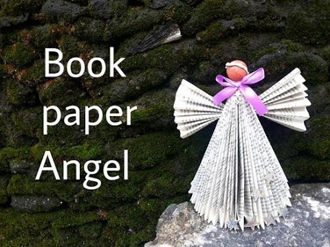 Book paper angel making tutorial