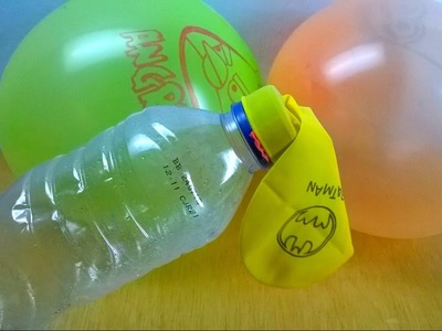 Cara Mudah Meniup Balon Dengan Botol Bekas - DIY