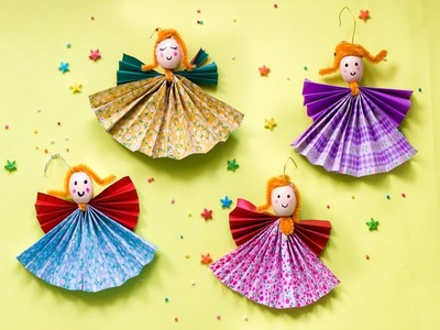 Christmas Paper Angels Ornament