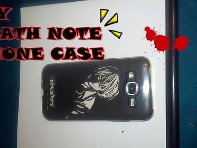 DEATH NOTE PHONE CASE. DIY